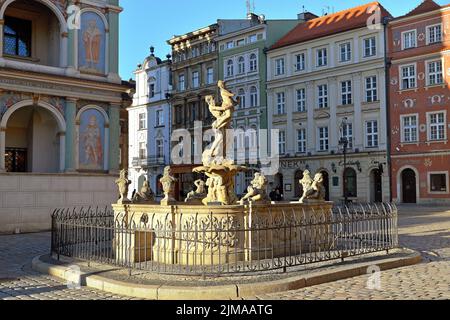 Proserpina-Brunnen, Poznan Stockfoto