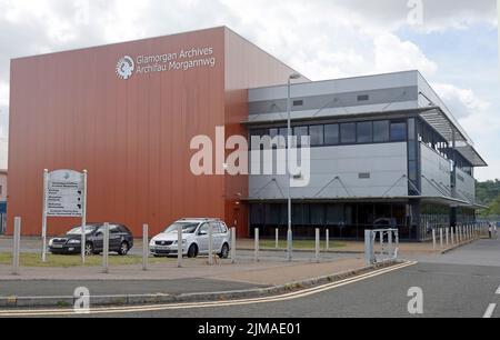 Glamorgan Archives, Leckwith Retail Park, Cardiff Stockfoto