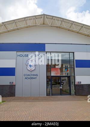 Cardiff City FC Foundation Community Facility. Jugendtraining. Stockfoto