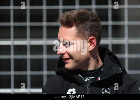 Circuito Cittadino dell'EUR, Rom, Italien - 2022. APRIL 10: Stoffel Vandoorne (Bel) - Mercedes-EQ Silver Arrow 02 - Mercedes EQ Formula E Team (Foto Stockfoto