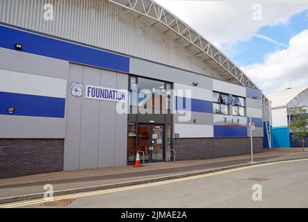 Cardiff City FC Foundation Community Facility. Jugendtraining. Stockfoto