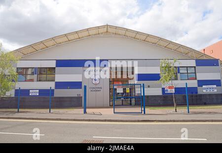 Cardiff City FC Foundation Community Facility. Jugendtraining. Stockfoto