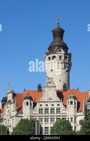 Leipzig - Neues Rathaus, Deutschland Stockfoto