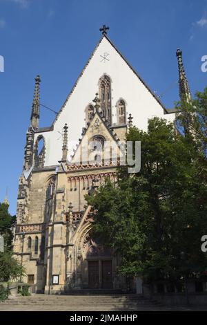 Leipzig - Thomaskirche (St. Thomas Church), Deutschland Stockfoto