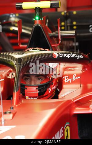 07.05.2022, Miami International Autodrome, Miami, FORMEL 1 CRYPTO.COM MIAMI GRAND PRIX, im Bild Carlos Sainz Jr. (ESP), Scuderia Ferrari Stockfoto