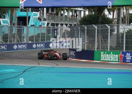 07.05.2022, Miami International Autodrome, Miami, FORMEL 1 CRYPTO.COM MIAMI GRAND PRIX, im Bild Carlos Sainz Jr. (ESP), Scuderia Ferrari Stockfoto