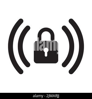 Symbolvektor für Wi-Fi-Kennwörter für Grafikdesign, Logo, Website, soziale Medien, mobile App, UI-Abbildung Stock Vektor