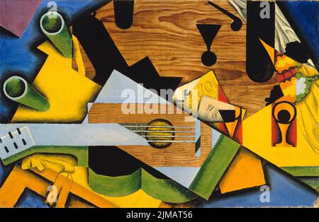 Juan Gris - Stillleben mit Gitarre - 1913 Stockfoto