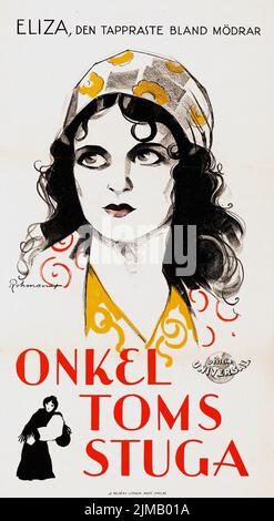 Onkel Toms Hütte (Universal, 1928). Schwedisches Filmplakat. Unkel Toms Stuga. Eric Rohman Kunstwerk. Eliza Stockfoto