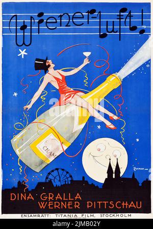 Tugend (Titania Film, 1928). Schwedisches Filmplakat. Originaltitel - Der Balletterzherzog, Eric Rohman Artwork Stockfoto