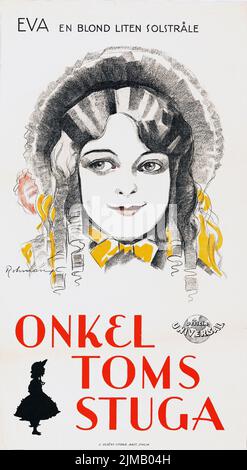 Onkel Toms Hütte (Universal, 1928). Schwedisches Filmplakat. Unkel Toms Stuga. Eric Rohman Kunstwerk. Eva Stockfoto