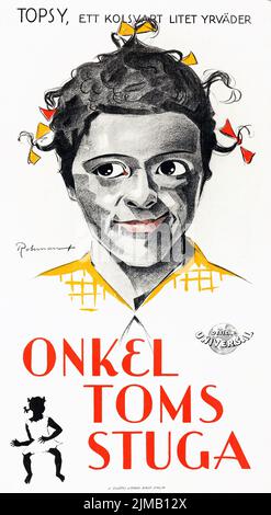 Onkel Toms Hütte (Universal, 1928). Schwedisches Filmplakat. Unkel Toms Stuga. Eric Rohman Kunstwerk. Topsy Stockfoto