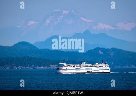 Eine Fähre zur Horseshoe Bay in Nanaimo, BC, Kanada Stockfoto