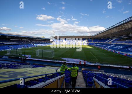 Allgemeiner Blick in das St. Andrew's Stadium vor dem Spiel dieses Abends Stockfoto