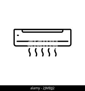 Klimaanlagensymbol. Symbol im Zusammenhang mit der elektronischen. Linie Icon Stil. Einfaches Design bearbeitbar Stock Vektor