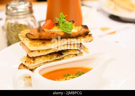 Italienische Küche - Lasagne Bolognese Stockfoto