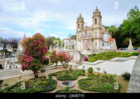 Heiligtum von Bom Jesus Braga Stockfoto