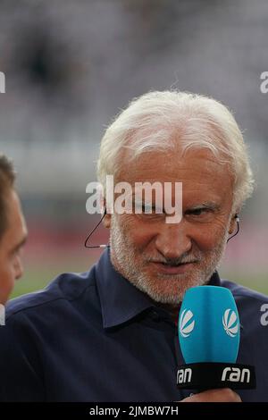 5.. August 2022, Deutsche Bank Park, Frankfurt, GER, 1. FBL, Eintracht Frankfurt vs FC Bayern München, DFL Vorschriften verbieten jede Verwendung von Fotografien als Bildsequenzen und/oder quasi-Video. Im Bild Rudi voller Stockfoto