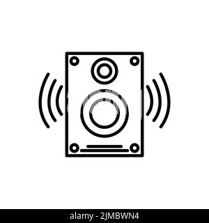 Soundbox-Symbol. Icon im Zusammenhang mit Elektronik, Technologie. Line Icon Stil. Einfaches Design bearbeitbar Stock Vektor