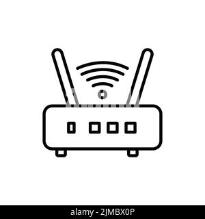 Wireless-Symbol, Zugriffspunkt. Icon im Zusammenhang mit Elektronik, Technologie. Line Icon Stil. Einfaches Design bearbeitbar Stock Vektor