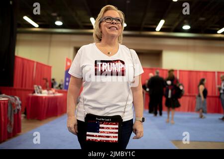 Dallas, Texas, USA. 5. August 2022. Das CPAC Texas 2022, 08/05/2022, in Dallas, Texas, wurde im Hilton Anatole veranstaltet. (Bild: © Chris Rusanowsky/ZUMA Press Wire) Bild: ZUMA Press, Inc./Alamy Live News Stockfoto