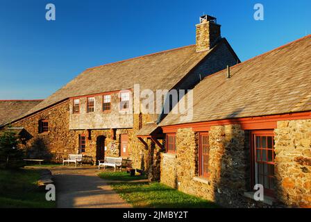 Die Bascom Lodge auf dem Gipfel des Mount Greylock, dem höchsten Berg in Massachusetts, ist ein Rastplatz für Durchgangswanderer auf dem Appalachian Trail Stockfoto