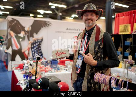 Dallas, Texas, USA. 5. August 2022. Das CPAC Texas 2022, 08/05/2022, in Dallas, Texas, wurde im Hilton Anatole veranstaltet. (Bild: © Chris Rusanowsky/ZUMA Press Wire) Bild: ZUMA Press, Inc./Alamy Live News Stockfoto