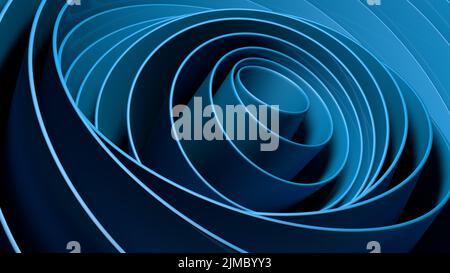 Abstrakter blauer Hintergrund mit Linien Stockfoto