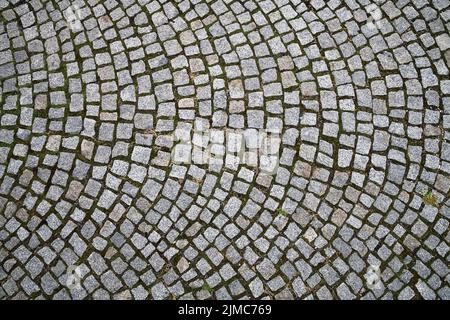 Kopfsteinpflaster im Hintergrund Stockfoto