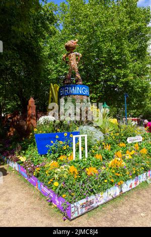 Das Birmingham-Eintrittsdisplay für die Chelsea Garden Show, 2022, in Birmingham Stockfoto