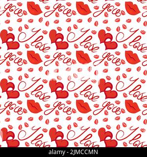 Ich liebe dich - Liebeserklärung am Valentinstag Stockfoto