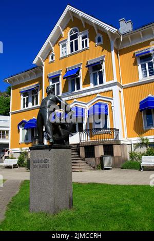 Das Rathaus von KragerÃ¸ in Südnorwegen Stockfoto