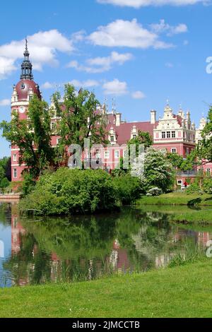 Pueckler Park, Schloss Muskau, Prinz Pueckler, Pueckler, Park, Bad Muskau, Sachsen, Deutschland, Europa Stockfoto