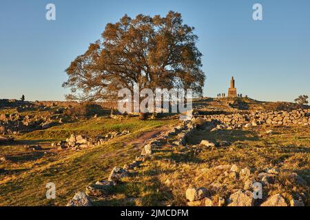 Hochplateau Citania de Sanfins Stockfoto