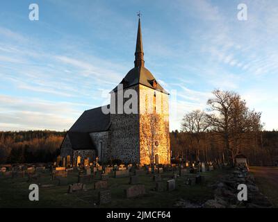 Kirche in Sund, Aland, St. Johannes der Täufer Stockfoto