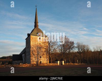 Kirche in Sund, Aland, St. Johannes der Täufer Stockfoto