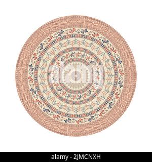 Kreismuster in traditionellen Palästinensischen Stil, vektor design Element Stockfoto