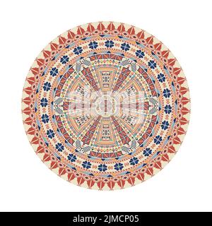 Kreismuster in traditionellen Palästinensischen Stil, vektor design Element Stockfoto