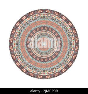 Kreismuster in traditionellen Palästinensischen Stil, vektor design Element Stockfoto