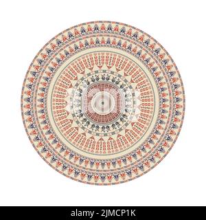 Kreismuster in traditionellen Palästinensischen Stil, vektor design Element Stockfoto