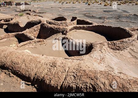 Aldea de Tulor, archäologische Stätte, San Pedro de Atacama, Chile Stockfoto