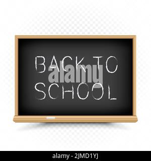 Back to School Symbol transparenter Hintergrund Stock Vektor