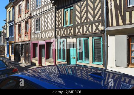 Fachwerkhaus in Honfleur / Frankreich Stockfoto