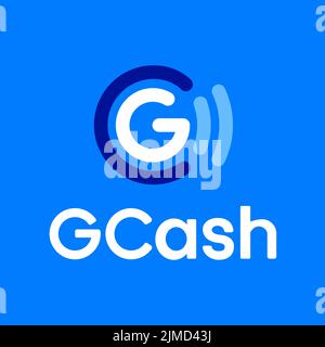 POLEN, BRESLAU - 22. JULI 2022: Die Ikone der philippinischen Geldbörse GCash. Vector-Version für Websites, Anwendungen und Anwendungen in informa Stock Vektor
