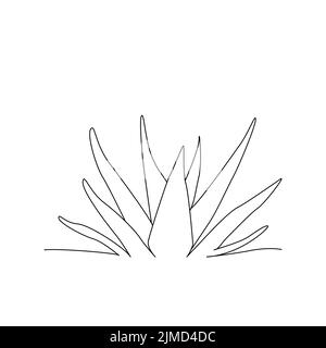 Sukkulenten Formen, Symbol Topfpflanzen, lineare Symbole. Linie mit bearbeitbarer Kontur Stock Vektor