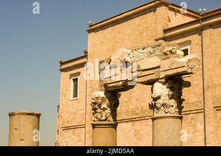 Römische Ruinen in der Mitte der Stadt von Beirut im Libanon Stockfoto