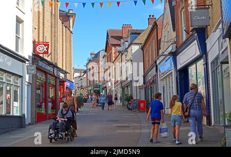 High Street, Stroud, Gloucestershire, England, Großbritannien, GL5 1AS Stockfoto