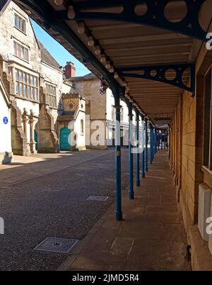 Altes Rathaus, Gemeindegebäude, The Shambles, Stroud, Gloucestershire, ENGLAND, GROSSBRITANNIEN, GL5 1AP Stockfoto