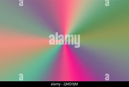 Vintage holographischen konischen Gradienten Hintergrund. Abstrakte metallische Vektorgrafik Stock Vektor