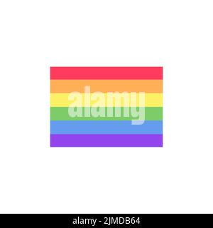 Niedliches Regenbogen-Icon-Design. Modernes flaches Design Vektor Illustration Clipart. Stock Vektor